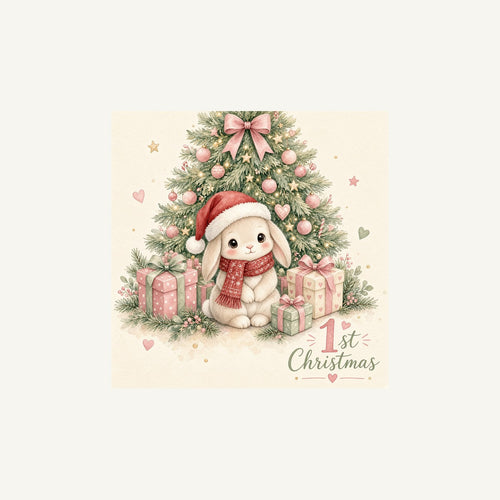Bunny's First Christmas Personalised Christmas Mug