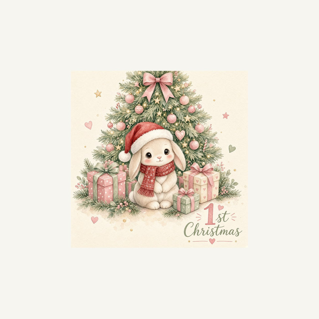 Bunny's First Christmas Personalised Christmas Mug