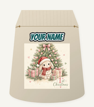 Bunny's First Christmas Personalised Santa Sack