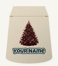 Burgundy Christmas Tree Personalised Santa Sack