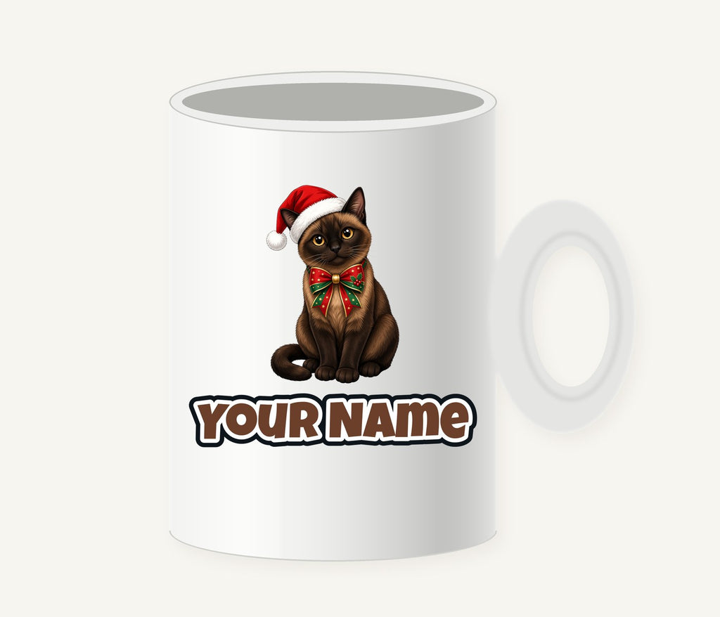 Burmese Christmas Personalised Christmas Mug