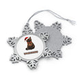 Burmese Personalised Pewter Christmas Ornament