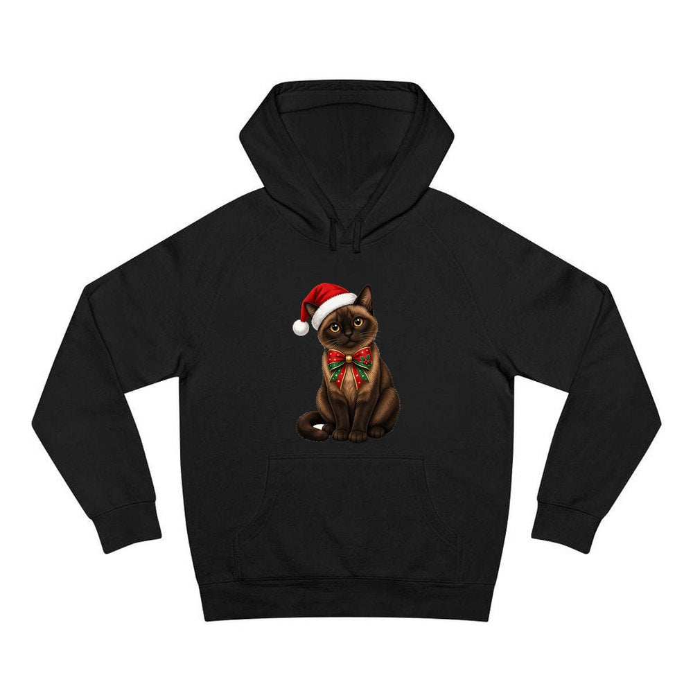 Burmese personalised Christmas hoodie in black