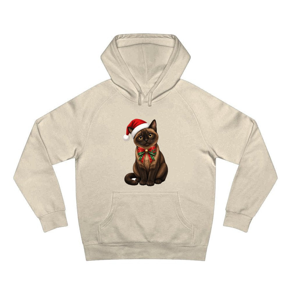 Burmese personalised Christmas hoodie in sand