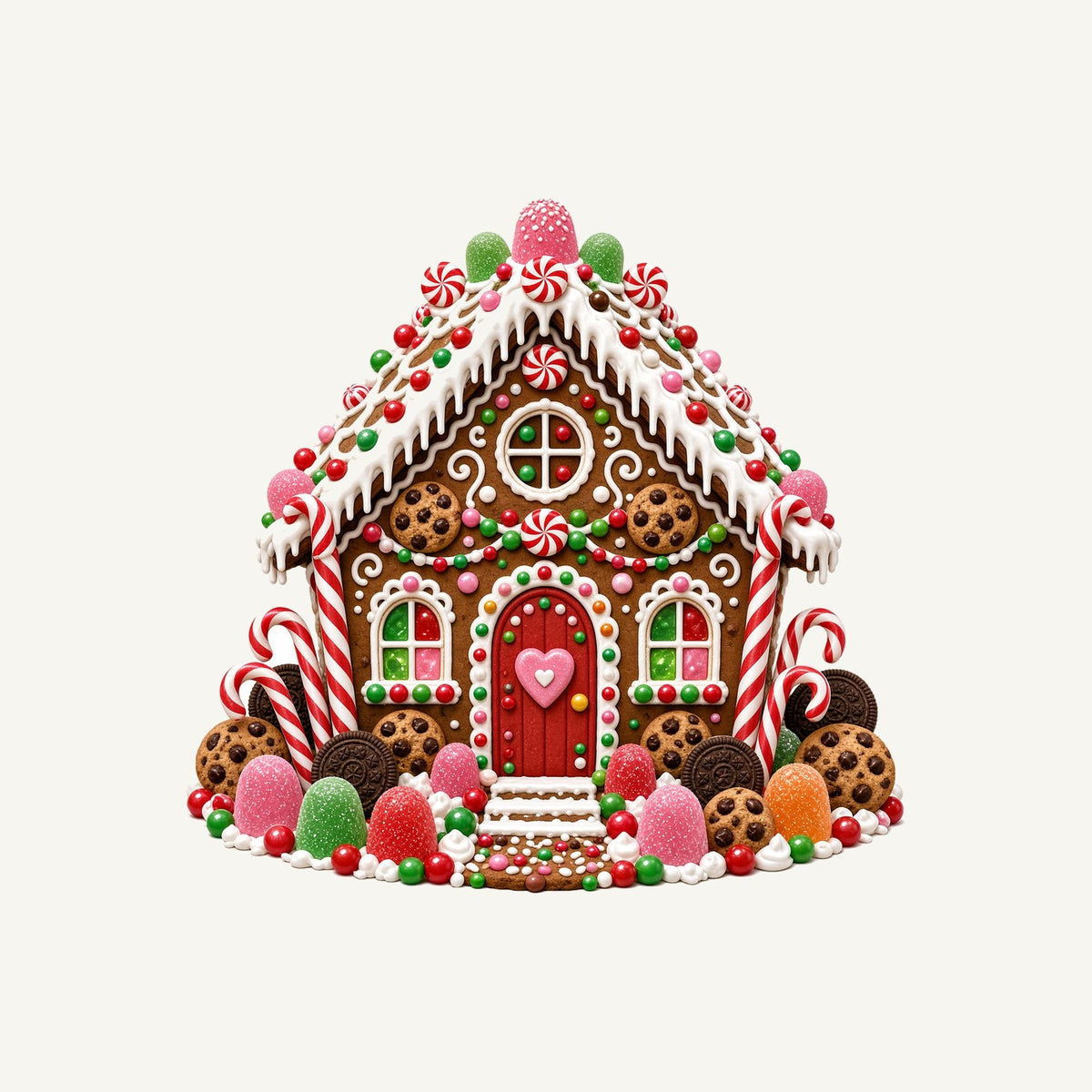 Candy Gingerbread House Personalised Kids Tee and Baby Bodysuit
