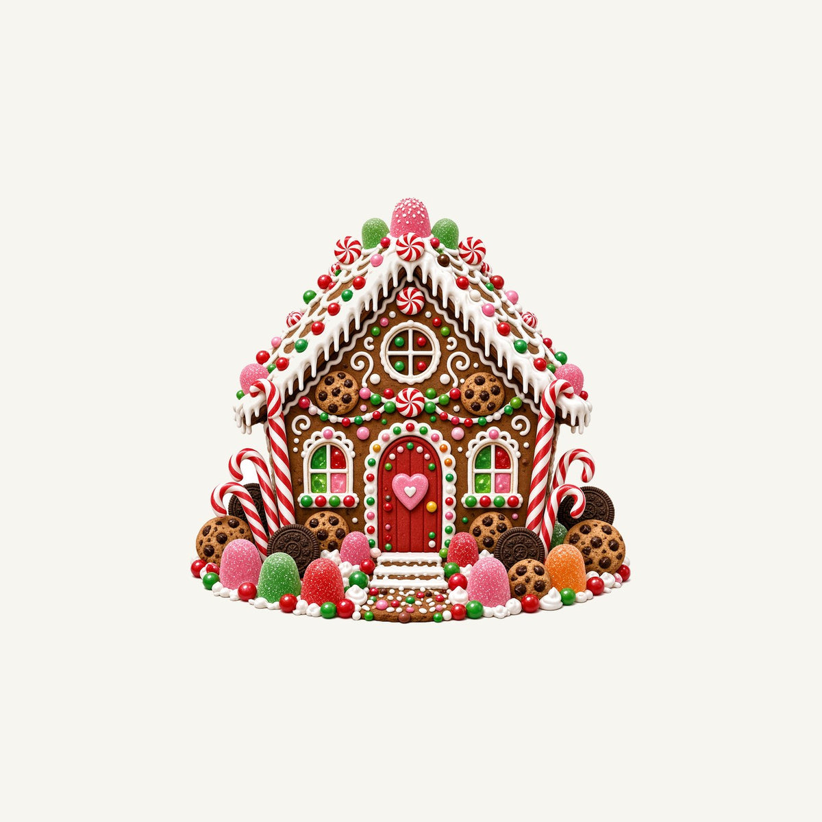 Candy Gingerbread House Personalised Christmas Mug