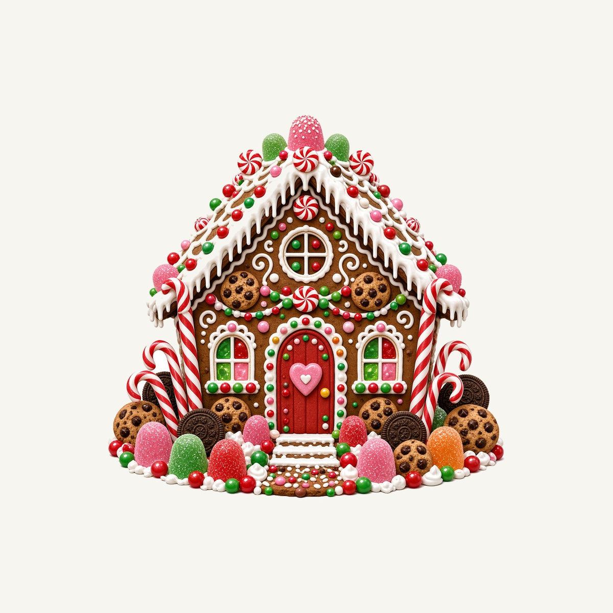 Candy Gingerbread House Personalised Christmas T-Shirt and Hoodie