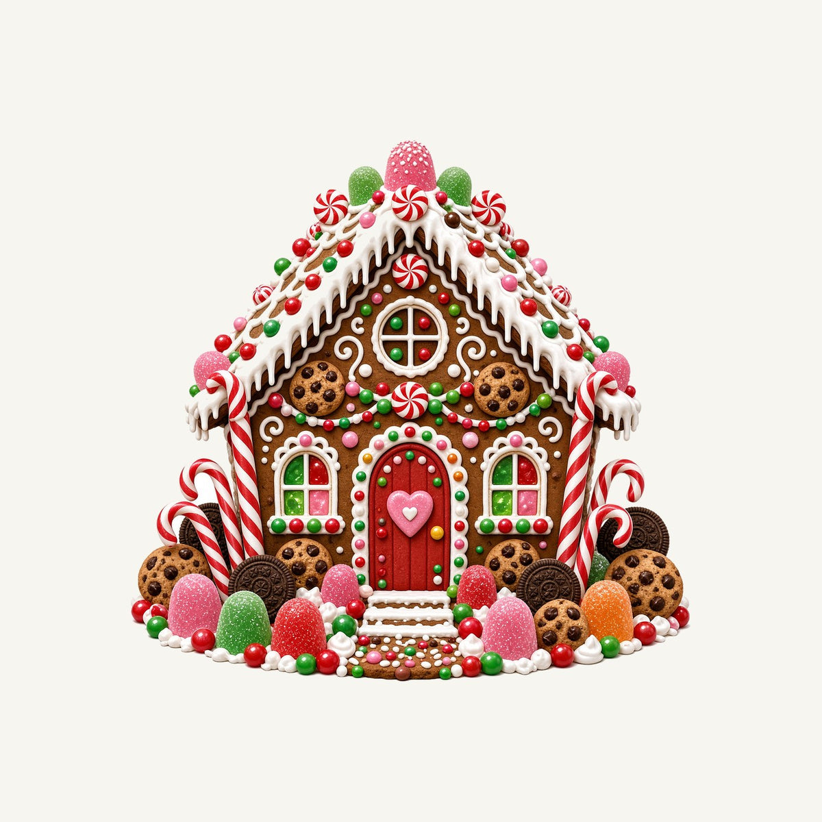 Candy Gingerbread House Personalised Santa Sack