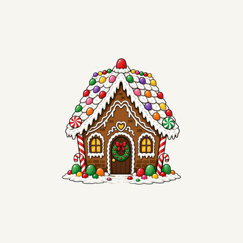 Candy Gingerbread House Personalised Christmas Mug
