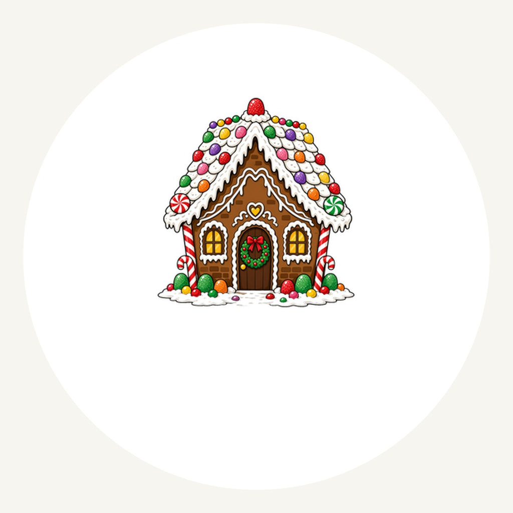 Candy Gingerbread House Personalised Pewter Christmas Ornament
