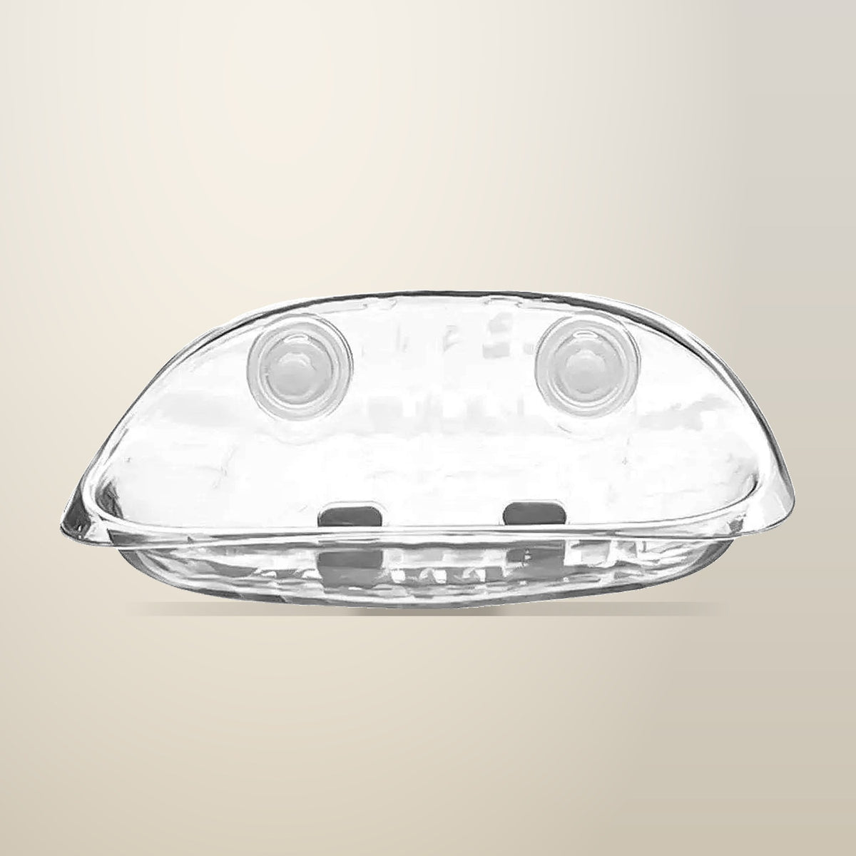 Clear Suction Cup Cat Window Bed, 50 x 30.5 cm, on a plain cream background