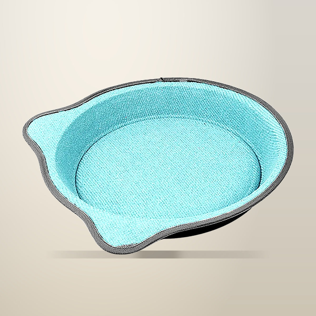 2 in 1 Cat Scratching Pad with Scented Powder, 38 cm, Blue, on a plain cream background