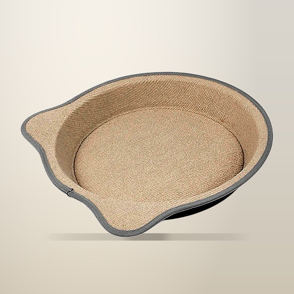2 in 1 Non Slip Cat Scratching Pad, 38 x 38 cm, Beige, on a plain cream background