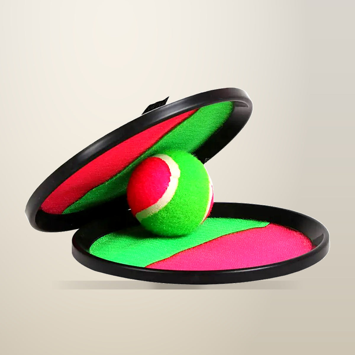 Catch Ball and Stick Ball Outdoor Toy Set, on a plain cream background