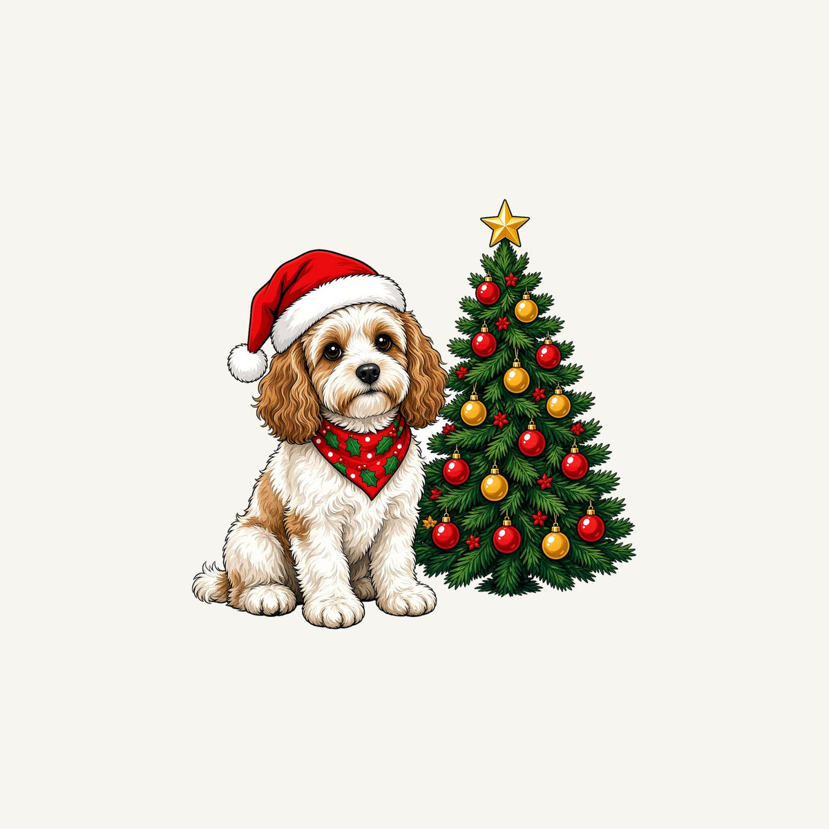 Cavoodle Christmas Personalised Christmas Mug