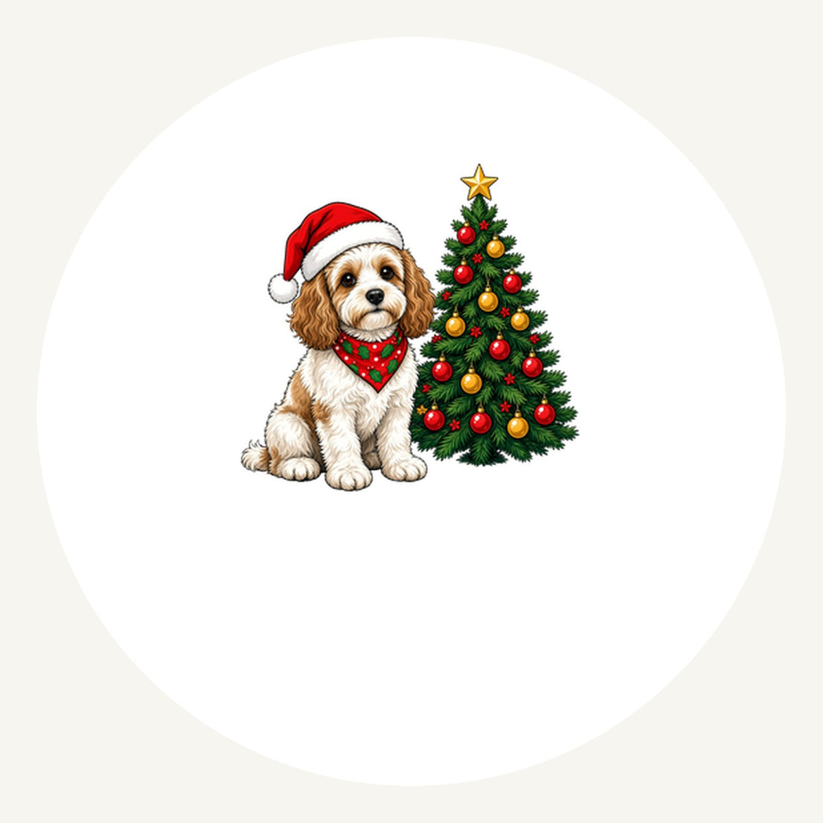 Cavoodle Personalised Pewter Christmas Ornament