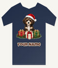 Cavoodle Puppy with Presents Personalised Kids Tee and Baby Bodysuit