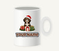 Cavoodle Puppy with Presents Personalised Christmas Mug