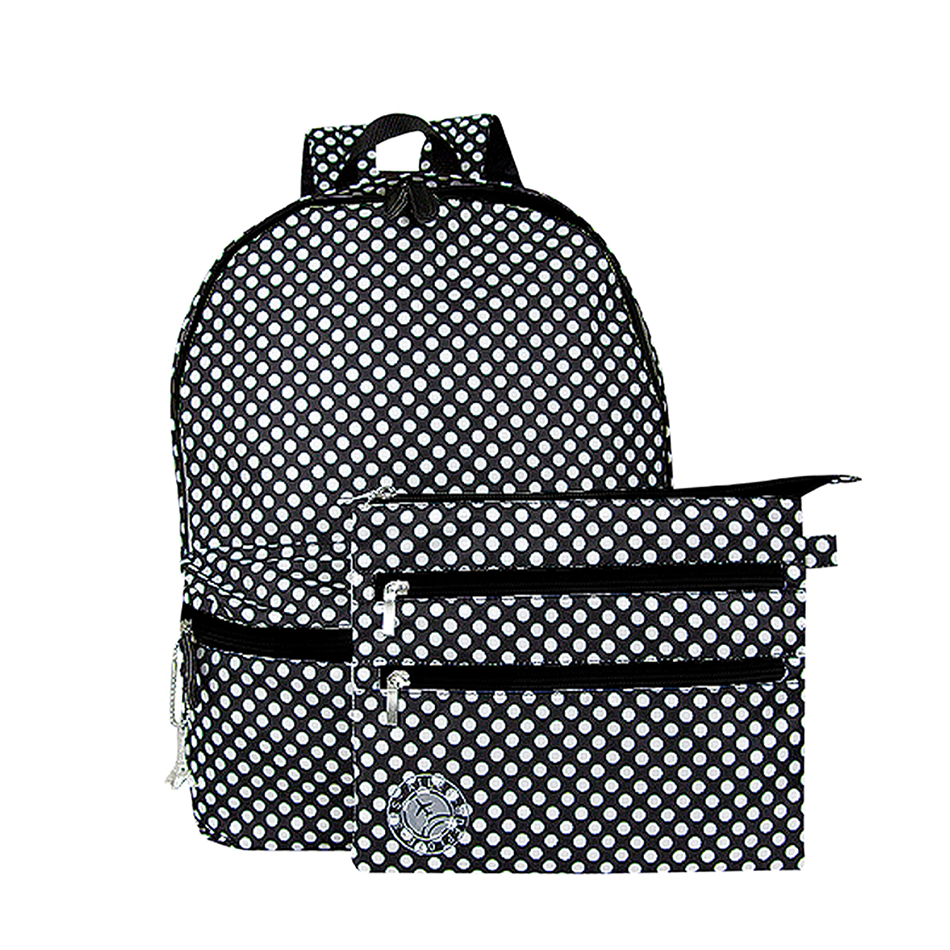 ATFIRST Preppy Backpack with Pouch, 32 x 12 x 40 cm