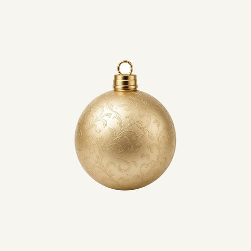 Champagne Gold Bauble Personalised Christmas Mug