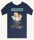 Christmas Angel Baby Personalised Kids and Baby Christmas Tee