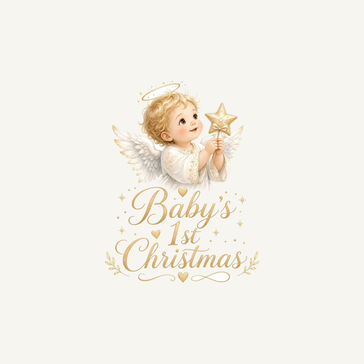 Christmas Angel Baby Personalised Christmas Mug