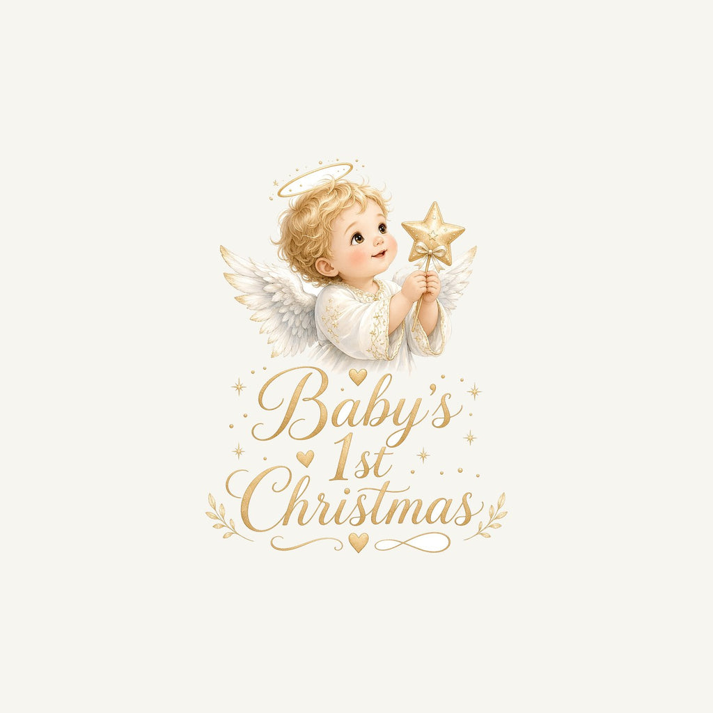 Christmas Angel Baby Personalised Christmas Mug