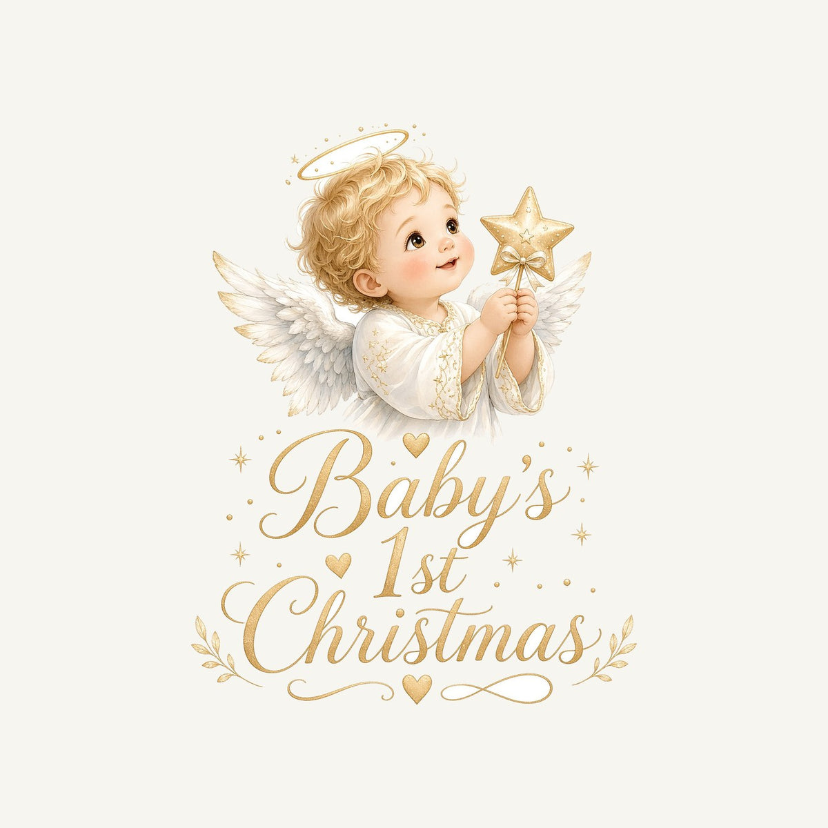 Christmas Angel Baby Personalised Santa Sack