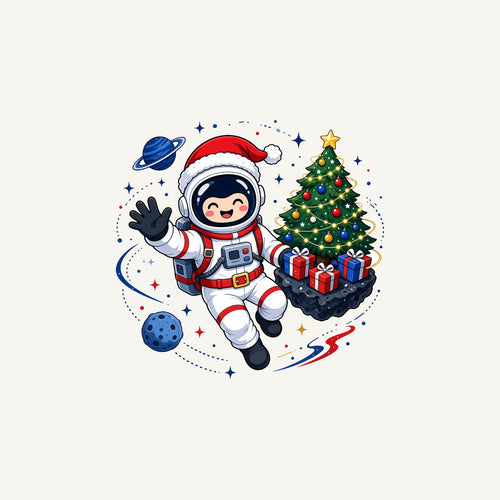 Christmas Astronaut in Space Personalised Christmas Mug