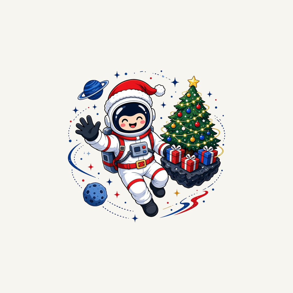 Christmas Astronaut in Space Personalised Christmas Mug