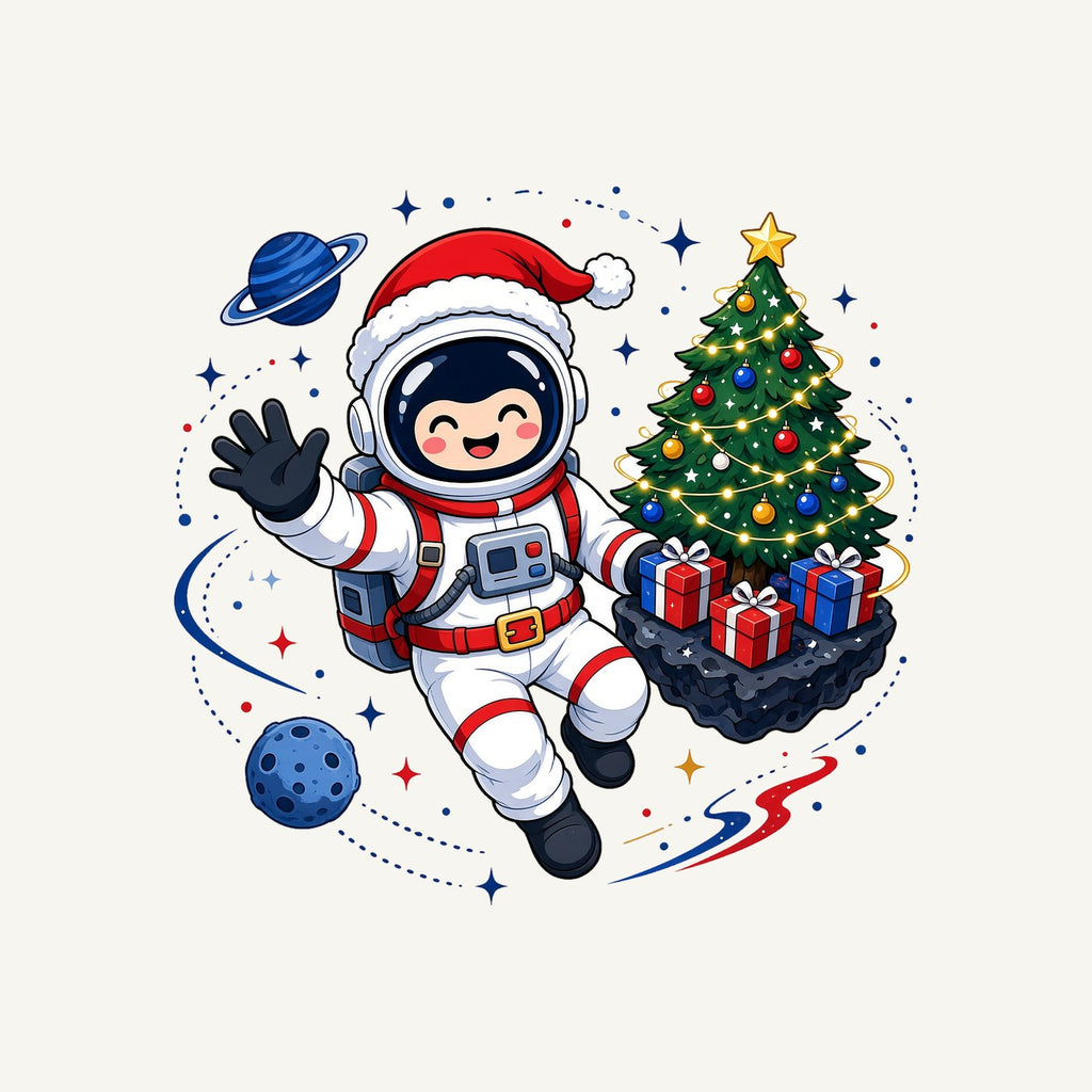 Christmas Astronaut in Space Personalised Santa Sack