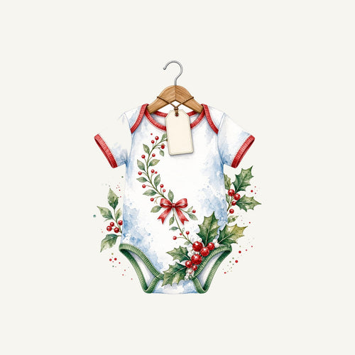 Christmas Baby Bodysuit Personalised Christmas T-Shirt and Hoodie
