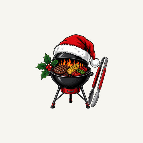 Christmas Barbecue And Tongs Personalised Christmas Mug