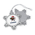 Christmas Barbecue And Tongs Personalised Pewter Christmas Ornament