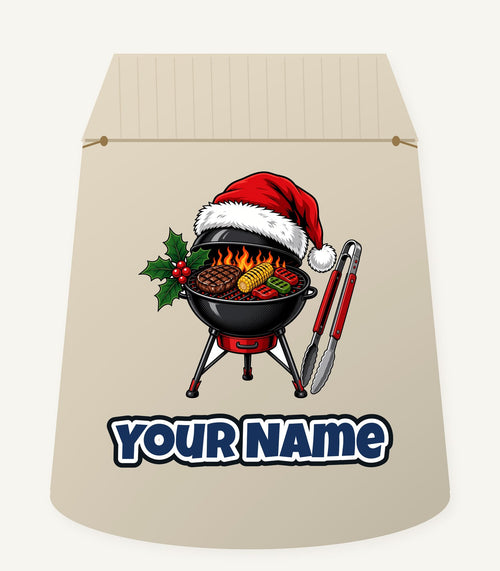 Christmas Barbecue And Tongs Personalised Santa Sack
