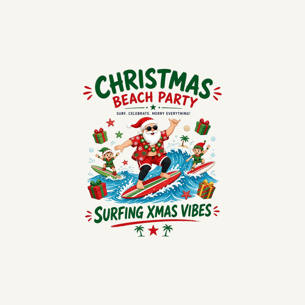 Christmas Beach Party Personalised Christmas Mug