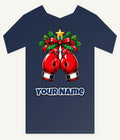 Christmas Boxing Gloves Personalised Kids Tee and Baby Bodysuit