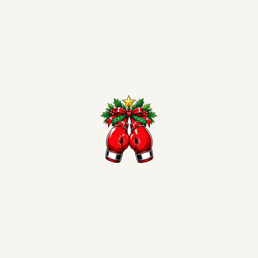 Christmas Boxing Gloves Personalised Beach Towel