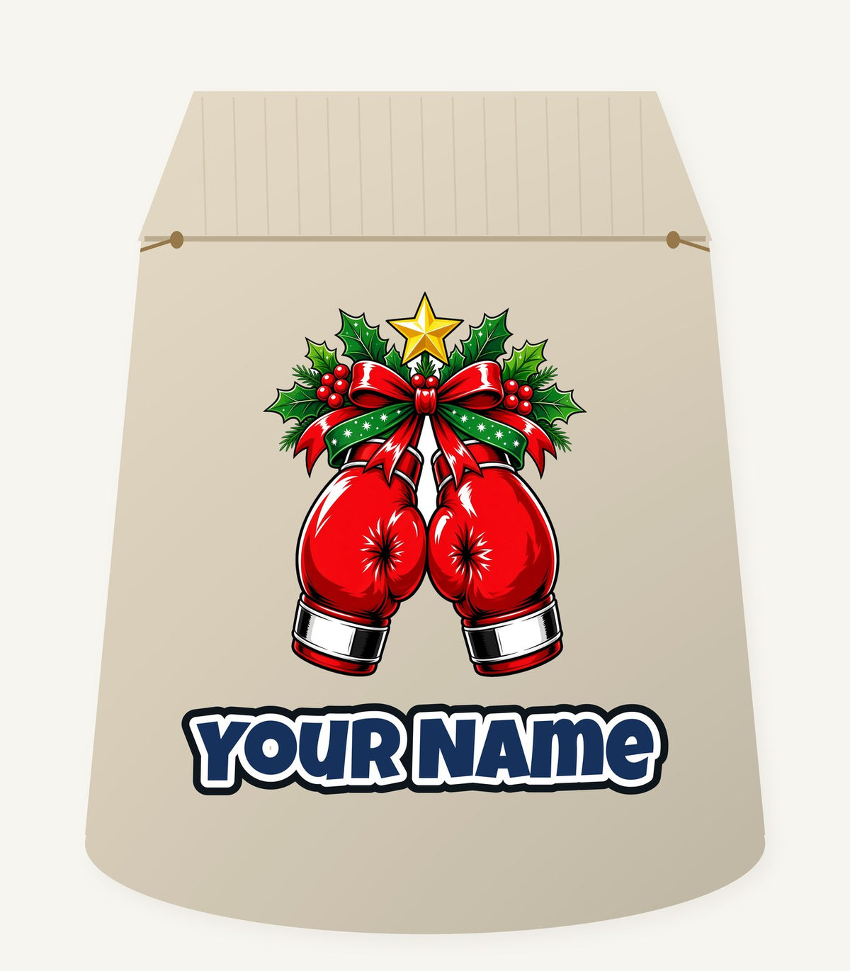Christmas Boxing Gloves Personalised Santa Sack