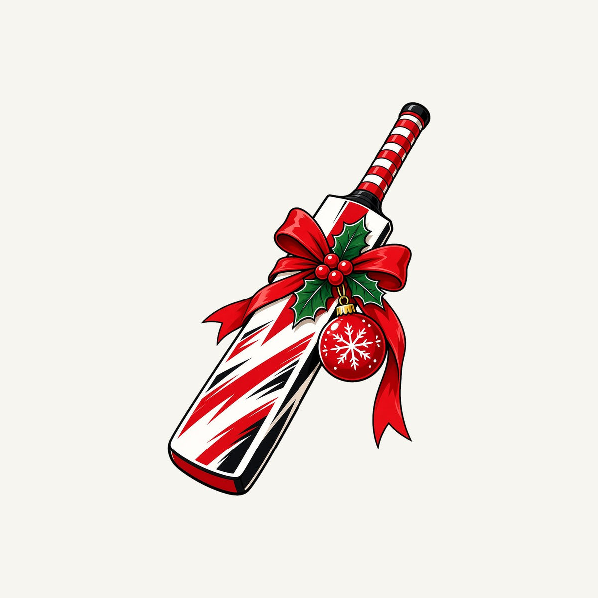 Christmas Cricket Bat Personalised Christmas T-Shirt and Hoodie