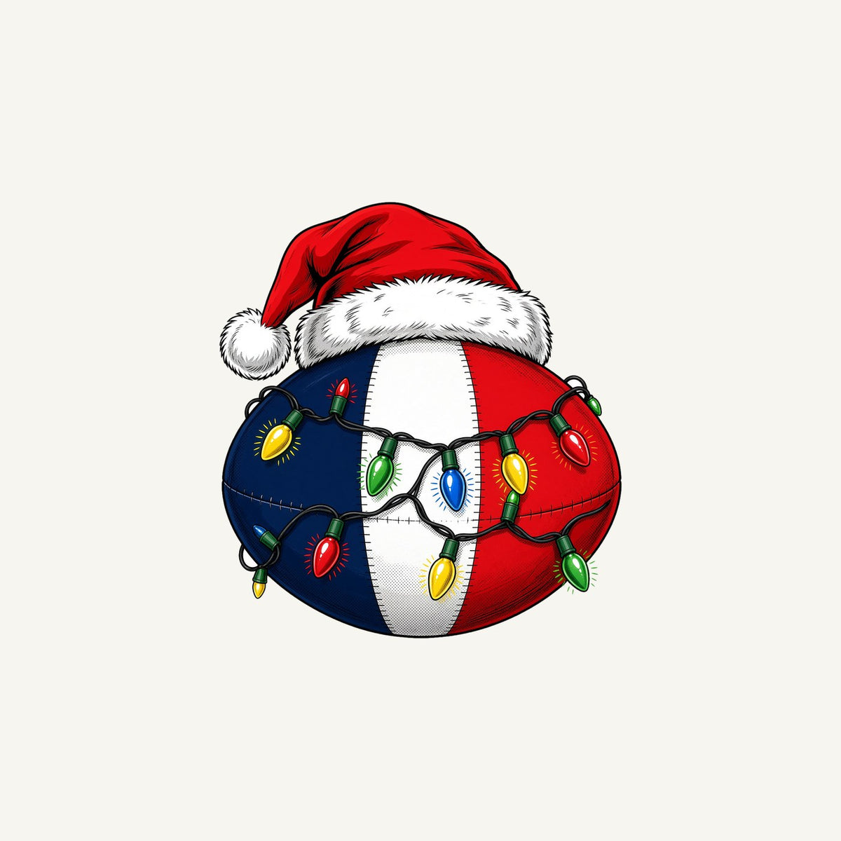 Christmas Footy Ball Personalised Christmas Mug