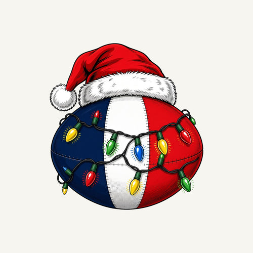 Christmas Footy Ball Personalised Christmas T-Shirt and Hoodie