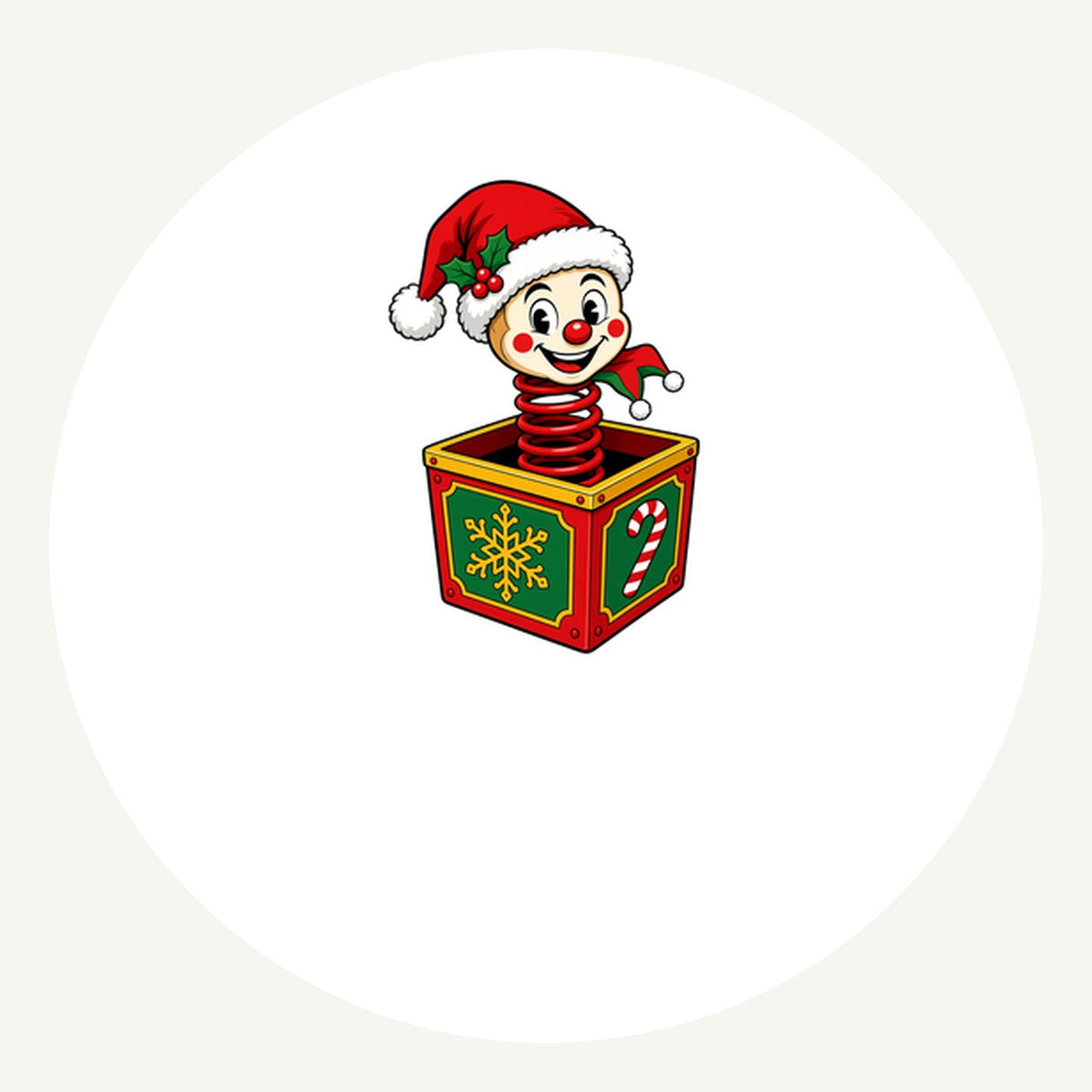 Christmas Jack In The Box Personalised Pewter Christmas Ornament