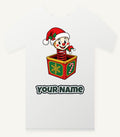 Christmas Jack In The Box Personalised Christmas T-Shirt and Hoodie