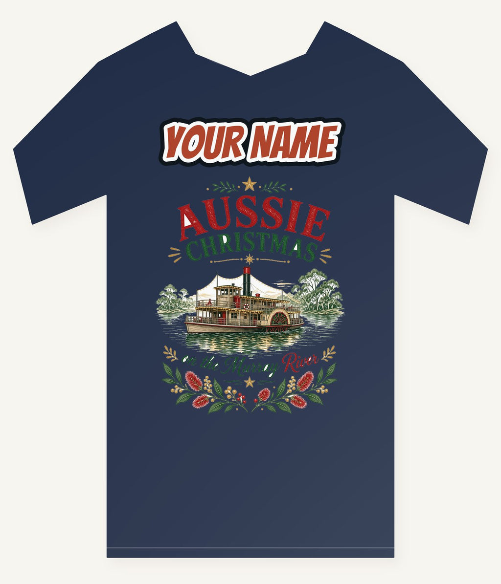 Christmas On The Murray Personalised Kids and Baby Christmas Tee