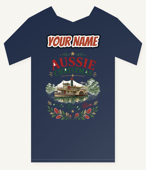 Christmas On The Murray Personalised Kids and Baby Christmas Tee