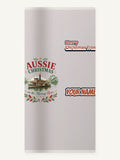 Christmas On The Murray Personalised Beach Towel