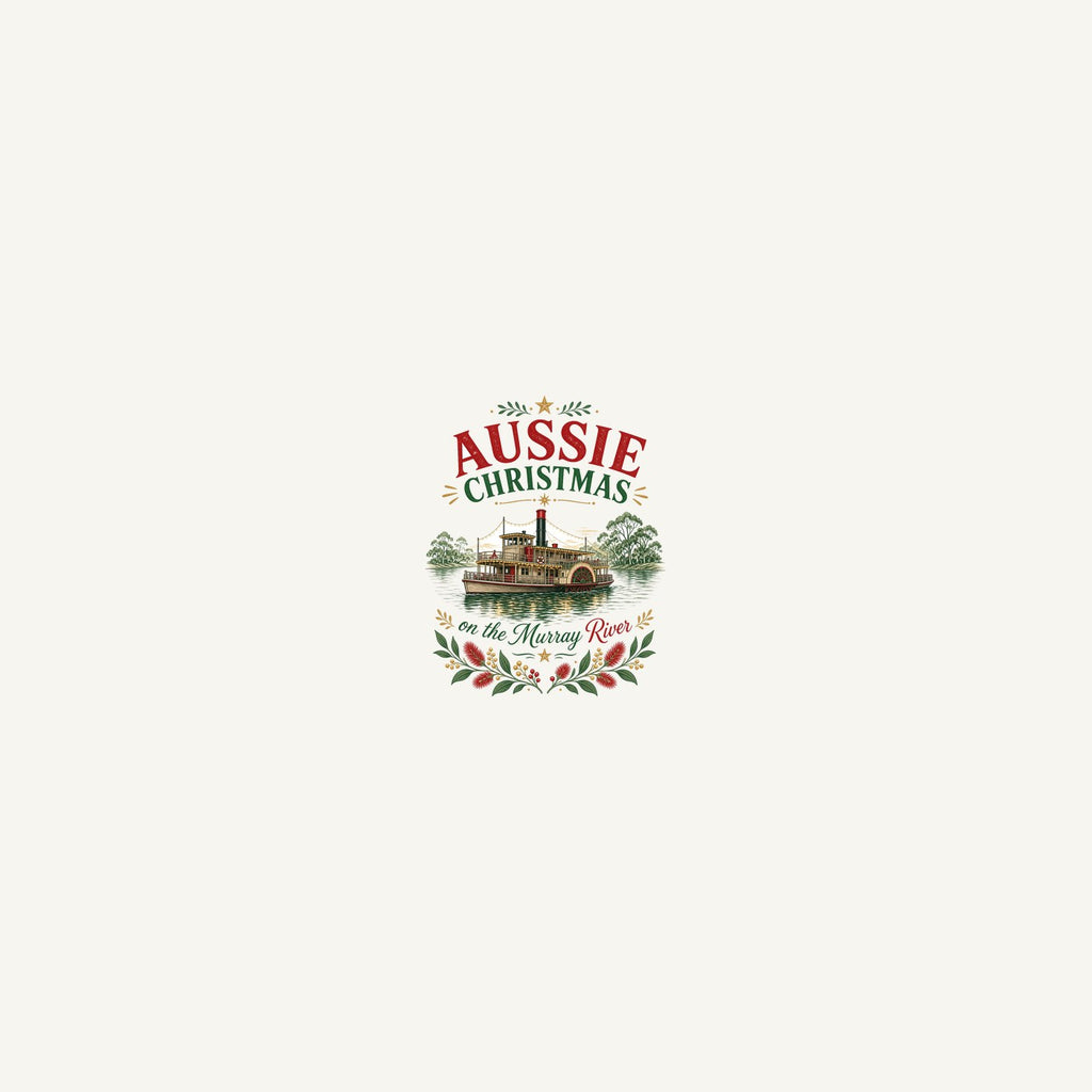 Christmas On The Murray Personalised Beach Towel