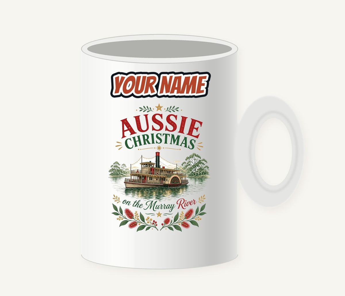 Christmas On The Murray Personalised Christmas Mug