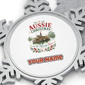 Christmas On The Murray Personalised Pewter Christmas Ornament